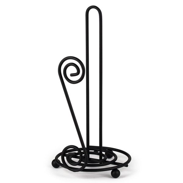 Spectrum 44410 Scroll Paper Towel Holder, Black Cheap - Image 2