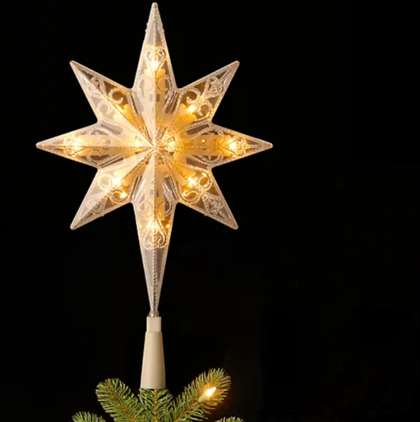 National Tree Company 11  Tree Top Star with Battery Dual Color® LEDS Online now